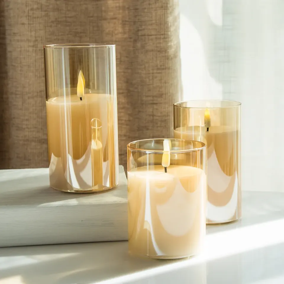 AMBER CAMLI 3D LED MUM 3LÜ SET