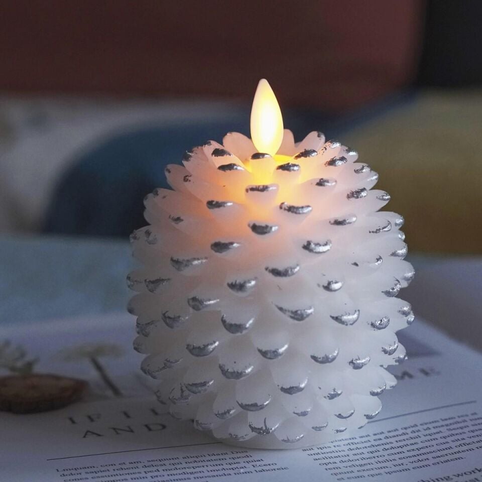 BEYAZ KOZALAK  3D LED MUM